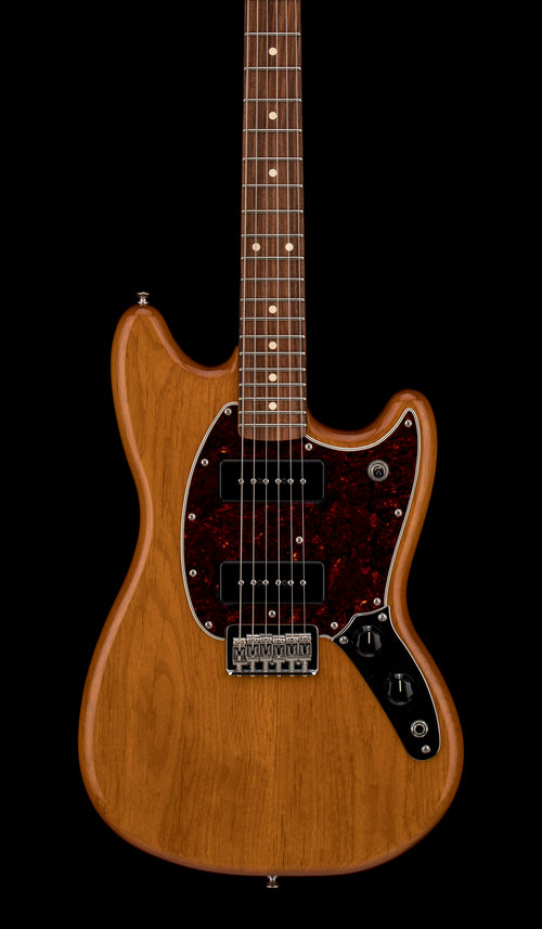 Used Fender Player Mustang 90 (2022) - Aged Natural #52686 with Gig Bag