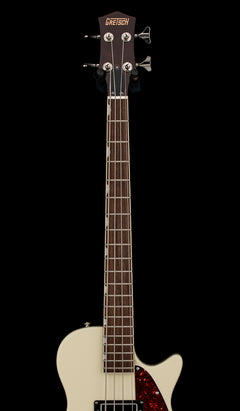Used Gretsch Streamliner Jet Club Bass (2025) - Vintage White #11524 with Gig Bag
