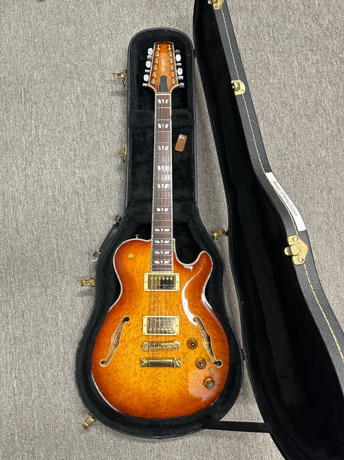 Used Hamer Custom Shop Monaco SuperPro 12-String (2004) - Sunburst #453695 with Original Hard Case