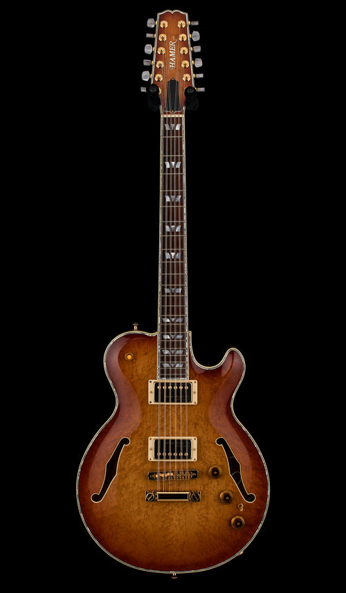 Used Hamer Custom Shop Monaco SuperPro 12-String (2004) - Sunburst #453695 with Original Hard Case