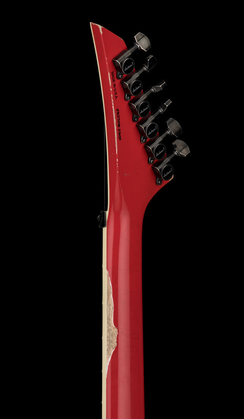 Used Jackson Custom Shop King V Music Zoo Exclusive - Nitro Aged Fiesta Red #10637 with Original Hard Case