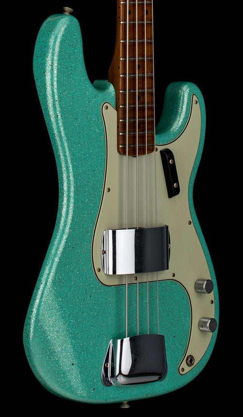 Fender Custom Shop Empire 58 Precision Bass Journeyman Relic - Aged Sea Foam Green Sparkle #88270
