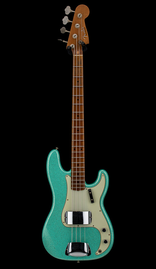 Fender Custom Shop Empire 58 Precision Bass Journeyman Relic - Aged Sea Foam Green Sparkle #88270