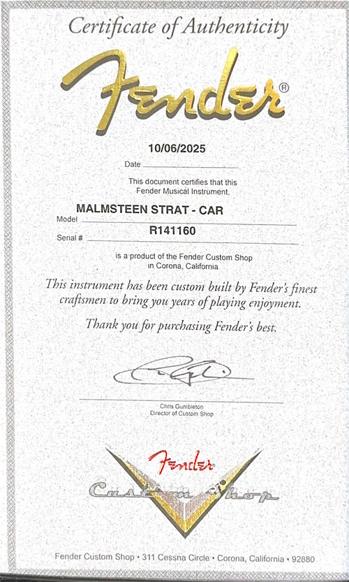 Fender Custom Shop Yngwie Malmsteen Stratocaster - Candy Apple Red #41160