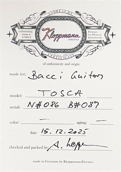 Bacci Tosca Abete Spruce - Natural #05 (NAMM 2026)