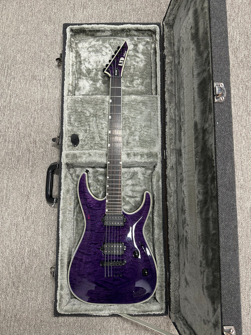 Used LTD MH-1000NT (2020) - See Thru Purple #50774 with Hard Case