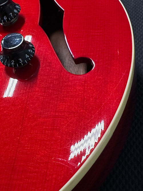 Used Hamer Monaco III (2003)  - Red Transparent #52593 with Original Hard Case