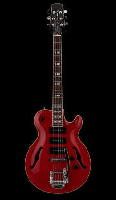 Used Hamer Monaco III (2003)  - Red Transparent #52593 with Original Hard Case