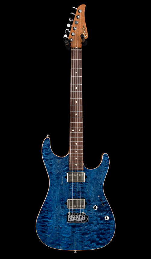 Used Suhr Custom Standard - Trans Whale Blue #85181 with Original Hard Case