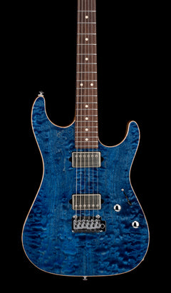 Used Suhr Custom Standard - Trans Whale Blue #85181 with Original Hard Case