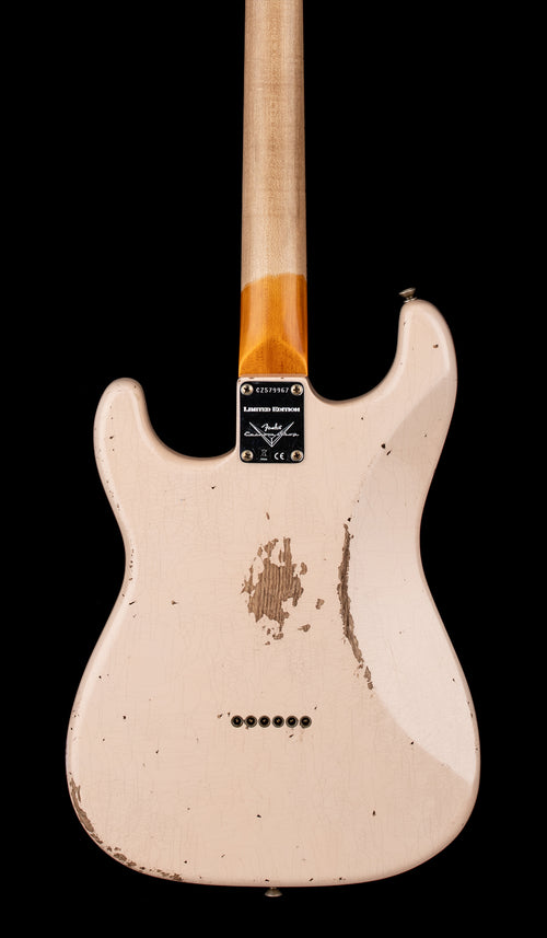 Fender Custom Shop Limited Edition Red Hot Hardtail Stratocaster Heavy Relic - Super Faded Aged Dirty Shell Pink #79967