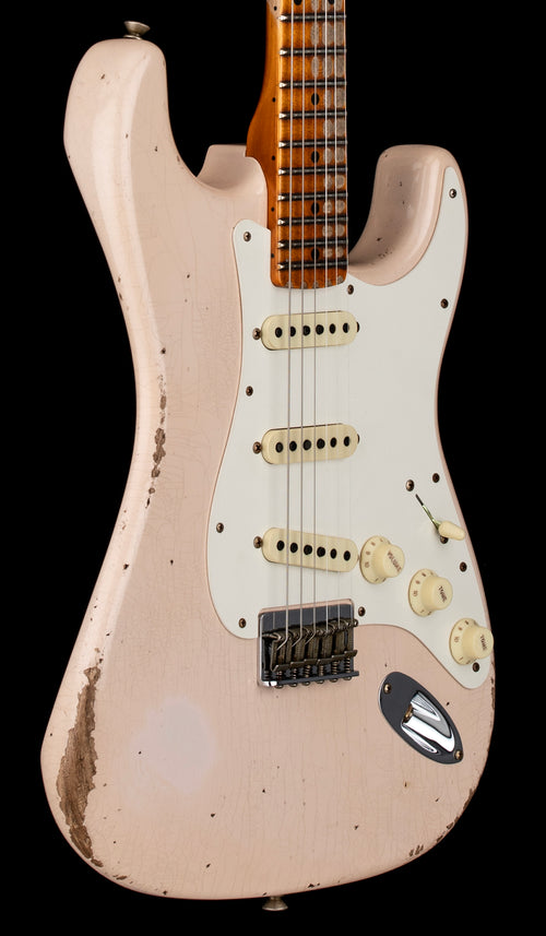 Fender Custom Shop Limited Edition Red Hot Hardtail Stratocaster Heavy Relic - Super Faded Aged Dirty Shell Pink #79967