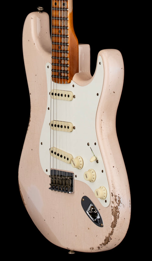 Fender Custom Shop Limited Edition Red Hot Hardtail Stratocaster Heavy Relic - Super Faded Aged Dirty Shell Pink #79967