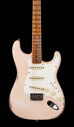 Fender Custom Shop Limited Edition Red Hot Hardtail Stratocaster Heavy Relic - Super Faded Aged Dirty Shell Pink #79967