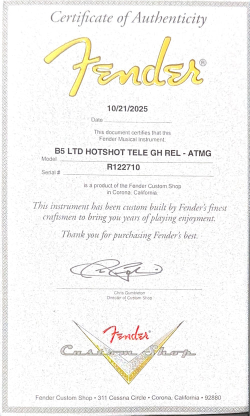 Fender Custom Shop LTD Hotshot Telecaster Relic - Aged Tomatillo Green #22710