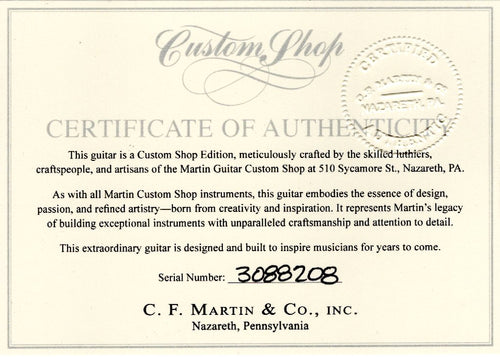 Martin Custom Shop 00-42 12-Fret Style Sinker Redwood/Pale Moon Ebony #88208 (Empire Music Spec)