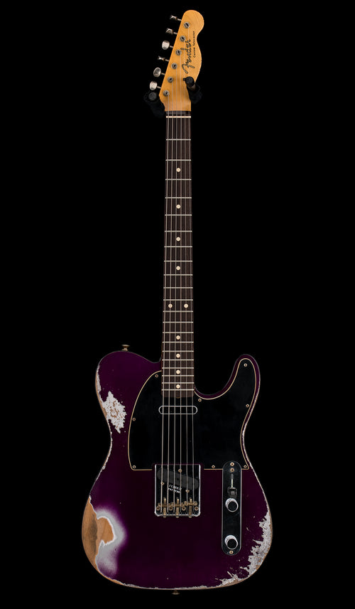 Used Fender Custom Shop Wildwood 1962 Telecaster Custom Heavy Relic (2022) - Purple metallic #19137 with Original Hard Case