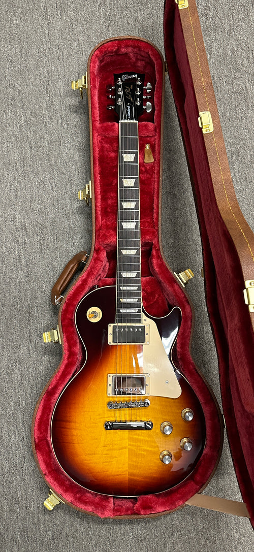Used Gibson Les Paul Standard 60s Figured Top (2025) - Bourbon Burst #02333 with Original Hard Case