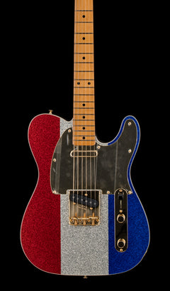 Fender Buck Owens Telecaster - Red, Silver, and Blue Sparkle #58344