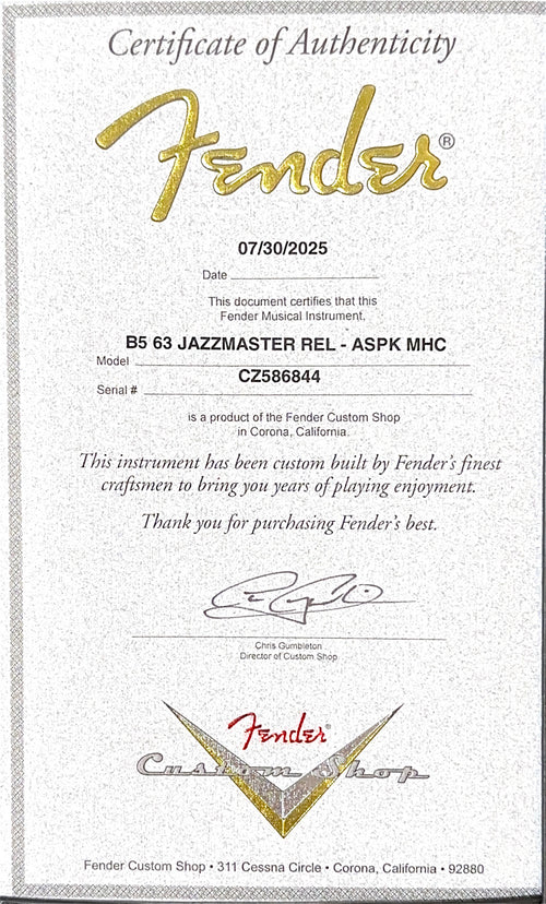 Fender Custom Shop 1963 Jazzmaster Relic - Aged Shell Pink #86844