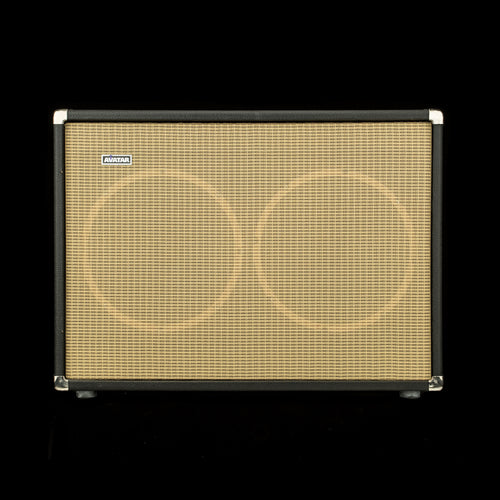 Used Avatar 2x12 Cabinet with Weber Blue Dog and Silver Bell Speakers #1710