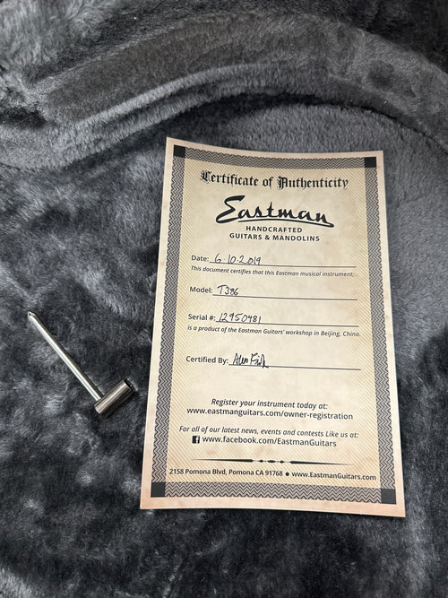 Used Eastman T386 (2019) - Classic #50481 with Original Hard Case