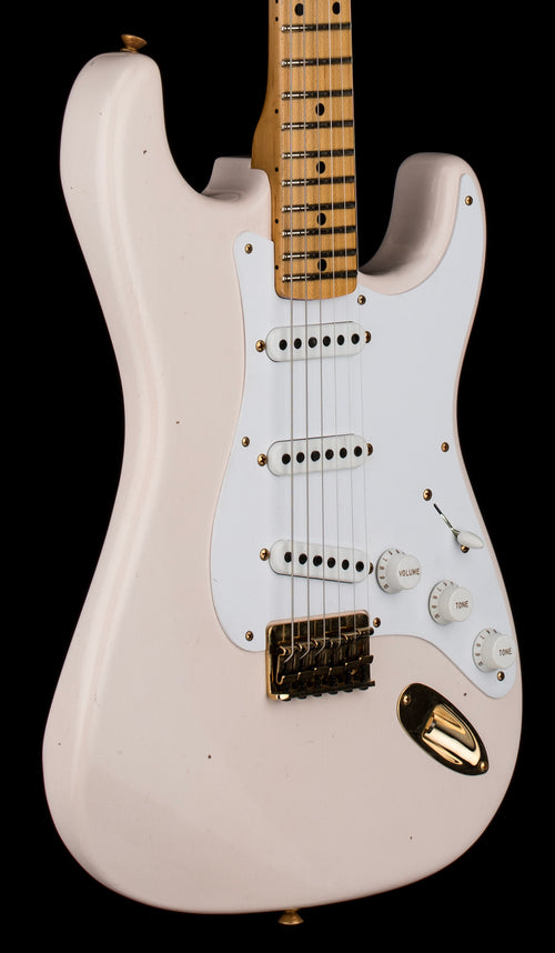 Fender Custom Shop Limited Edition 1954 Hardtail Stratocaster Journeyman - Super Faded Aged Shell Pink #0339