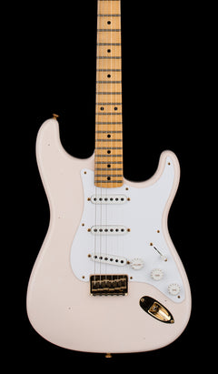 Fender Custom Shop Limited Edition 1954 Hardtail Stratocaster Journeyman - Super Faded Aged Shell Pink #0339