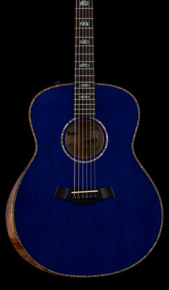 Used Taylor Custom Shop C18e B4003 Lutz Spruce/Quilted Maple (2024) - Royal Blue #54124 with Original Hard Case