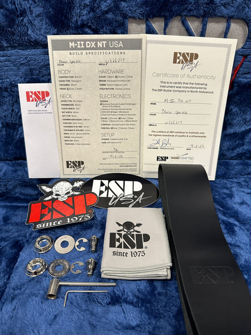 ESP M-II DX NT USA - Black Sparkle #26217