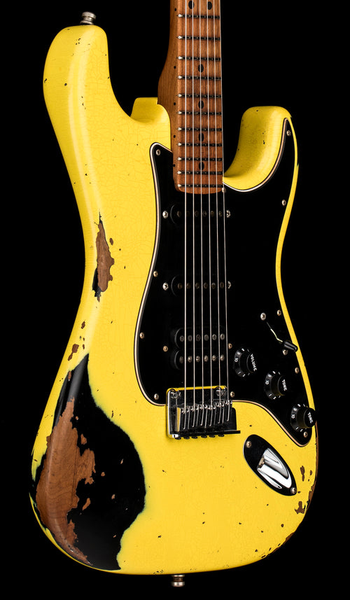 Used Fender Custom Shop Empire 67 Super Stratocaster HSS Heavy Relic (2023) - Graffiti Yellow/Black #15916 with Original Hard Case
