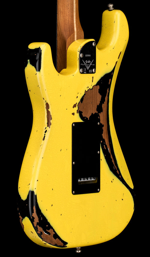 Used Fender Custom Shop Empire 67 Super Stratocaster HSS Heavy Relic (2023) - Graffiti Yellow/Black #15916 with Original Hard Case