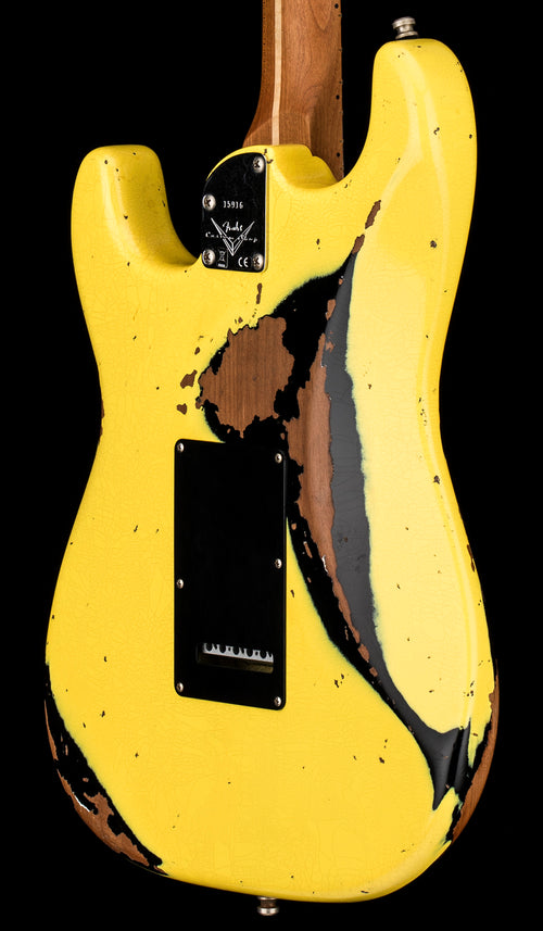 Used Fender Custom Shop Empire 67 Super Stratocaster HSS Heavy Relic (2023) - Graffiti Yellow/Black #15916 with Original Hard Case