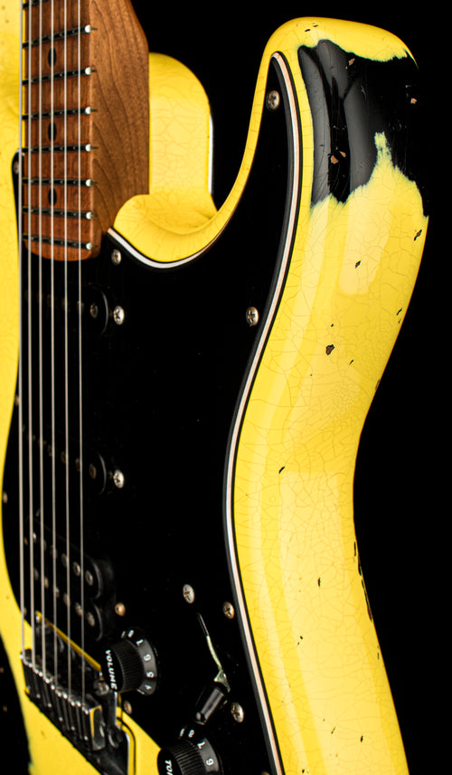 Used Fender Custom Shop Empire 67 Super Stratocaster HSS Heavy Relic (2023) - Graffiti Yellow/Black #15916 with Original Hard Case