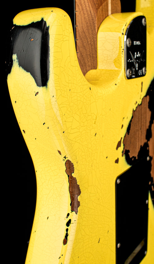 Used Fender Custom Shop Empire 67 Super Stratocaster HSS Heavy Relic (2023) - Graffiti Yellow/Black #15916 with Original Hard Case
