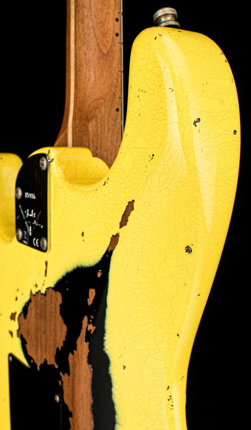 Used Fender Custom Shop Empire 67 Super Stratocaster HSS Heavy Relic (2023) - Graffiti Yellow/Black #15916 with Original Hard Case