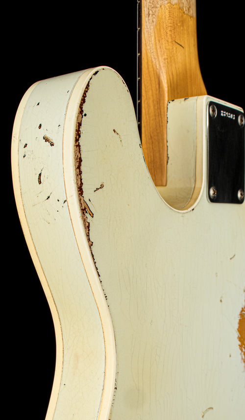 Used Fender Custom Shop Masterbuilt Paul Waller 1962 Telecaster Relic (2017) - Olympic White/3-Color Sunburst #89803 with Original Hard Case