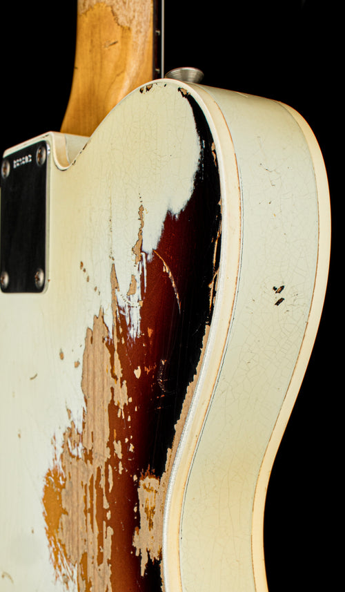 Used Fender Custom Shop Masterbuilt Paul Waller 1962 Telecaster Relic (2017) - Olympic White/3-Color Sunburst #89803 with Original Hard Case