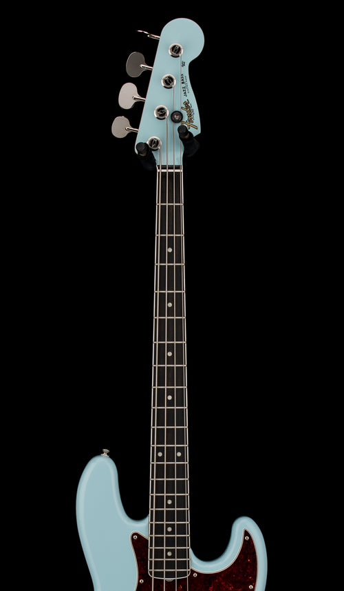 Used Fender Gold Foil Jazz Bass (2023) - Sonic Blue #08071 with Gig Bag