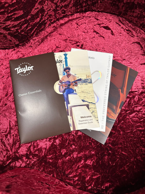 Used Taylor Custom Shop C18e B4003 Lutz Spruce/Quilted Maple (2024) - Royal Blue #54124 with Original Hard Case