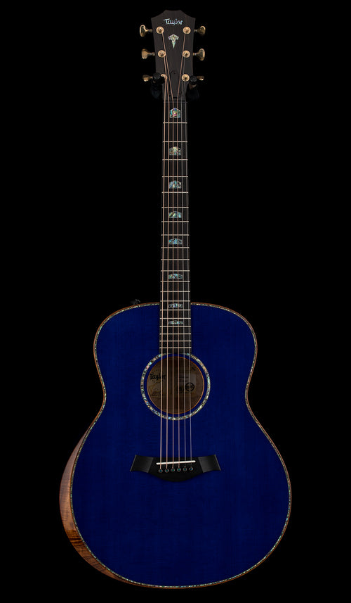 Used Taylor Custom Shop C18e B4003 Lutz Spruce/Quilted Maple (2024) - Royal Blue #54124 with Original Hard Case