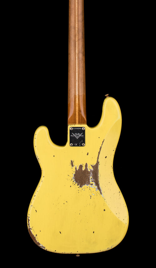 Fender Custom Shop Empire '58 Precision Bass Heavy Relic - Faded Aged Graffiti Yellow #88406