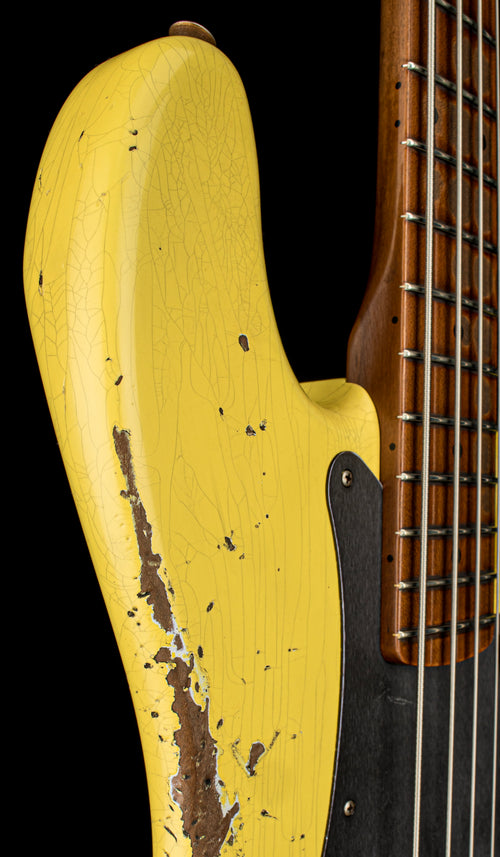 Fender Custom Shop Empire '58 Precision Bass Heavy Relic - Faded Aged Graffiti Yellow #88406