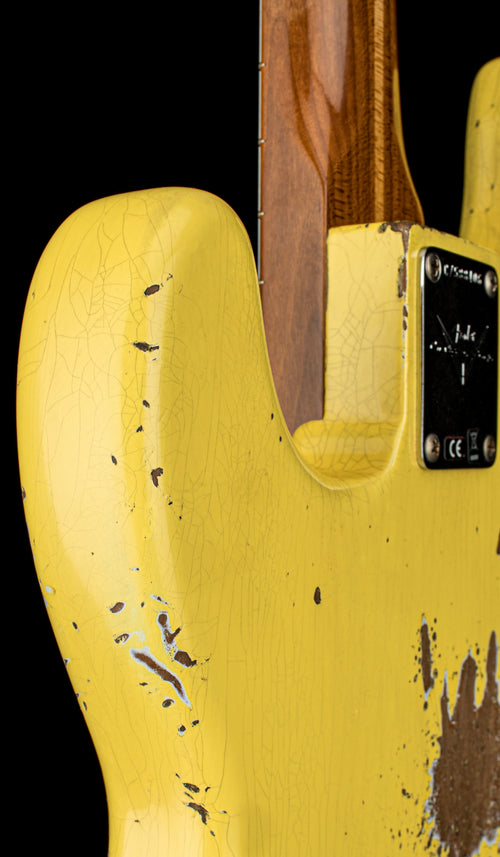 Fender Custom Shop Empire '58 Precision Bass Heavy Relic - Faded Aged Graffiti Yellow #88406