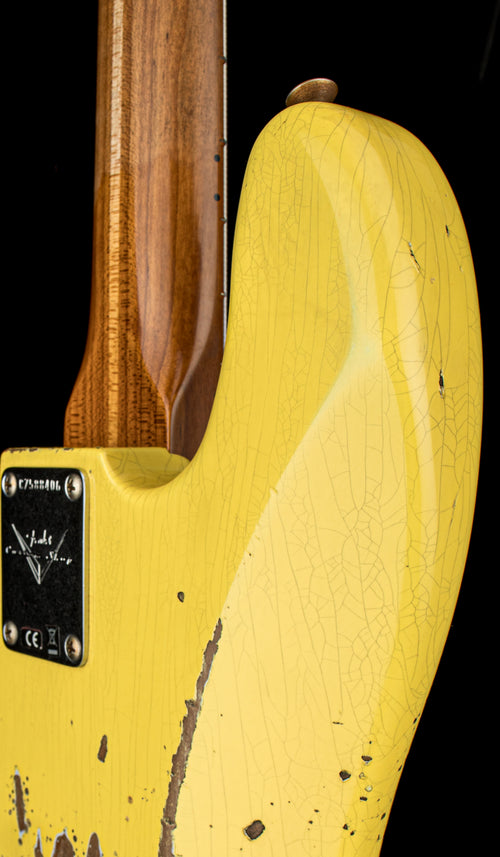 Fender Custom Shop Empire '58 Precision Bass Heavy Relic - Faded Aged Graffiti Yellow #88406