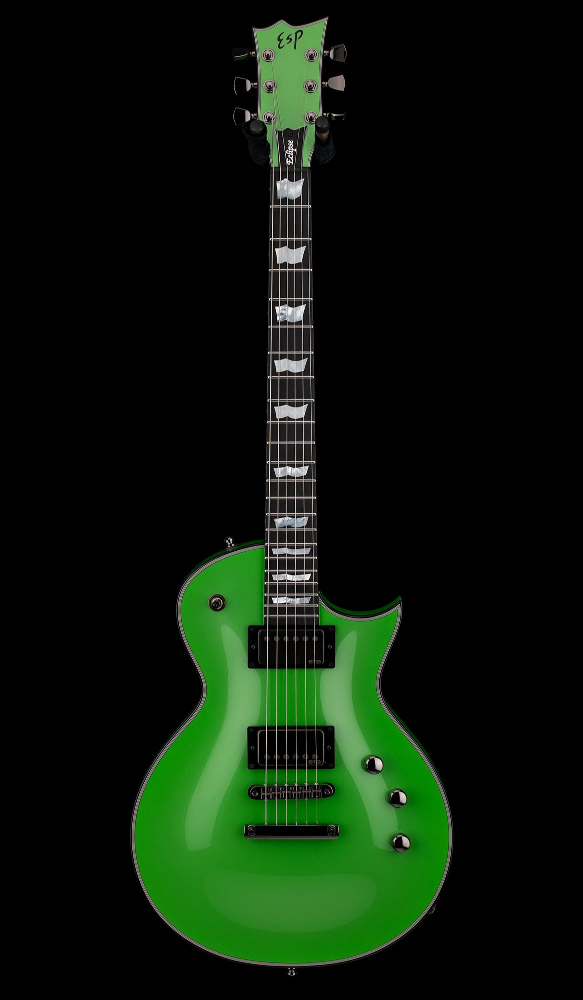 ESP Custom Shop Eclipse DB-E - Signal Green #21252 (NAMM 2026