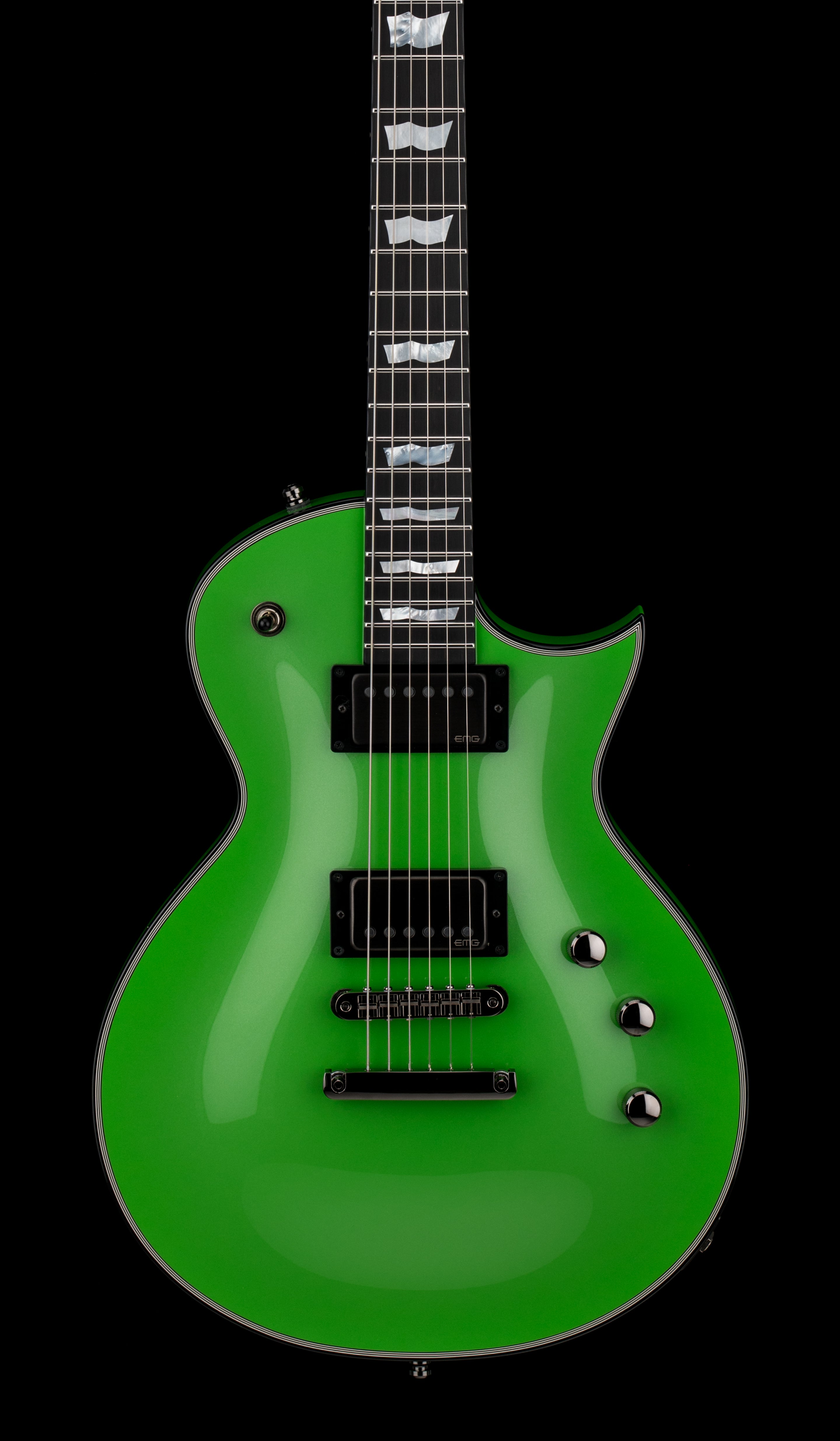 ESP Custom Shop Eclipse DB-E - Signal Green #21252 (NAMM 2026