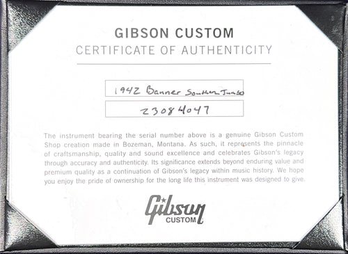 Gibson Custom Shop 1942 Banner Southern Jumbo - Vintage Sunburst #84047