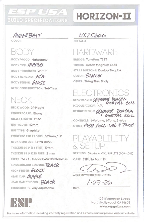 ESP Horizon-II USA - Powerbait #25666