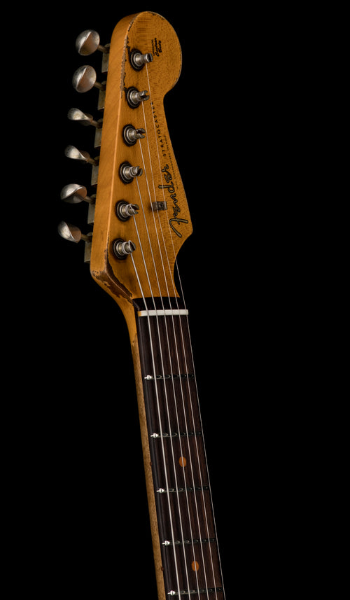 Used Fender Custom Shop LTD 1959 Stratocaster Super Heavy Relic (2021) - Aged Shell Pink/3-Color Sunburst #55604 with Original Hard Case